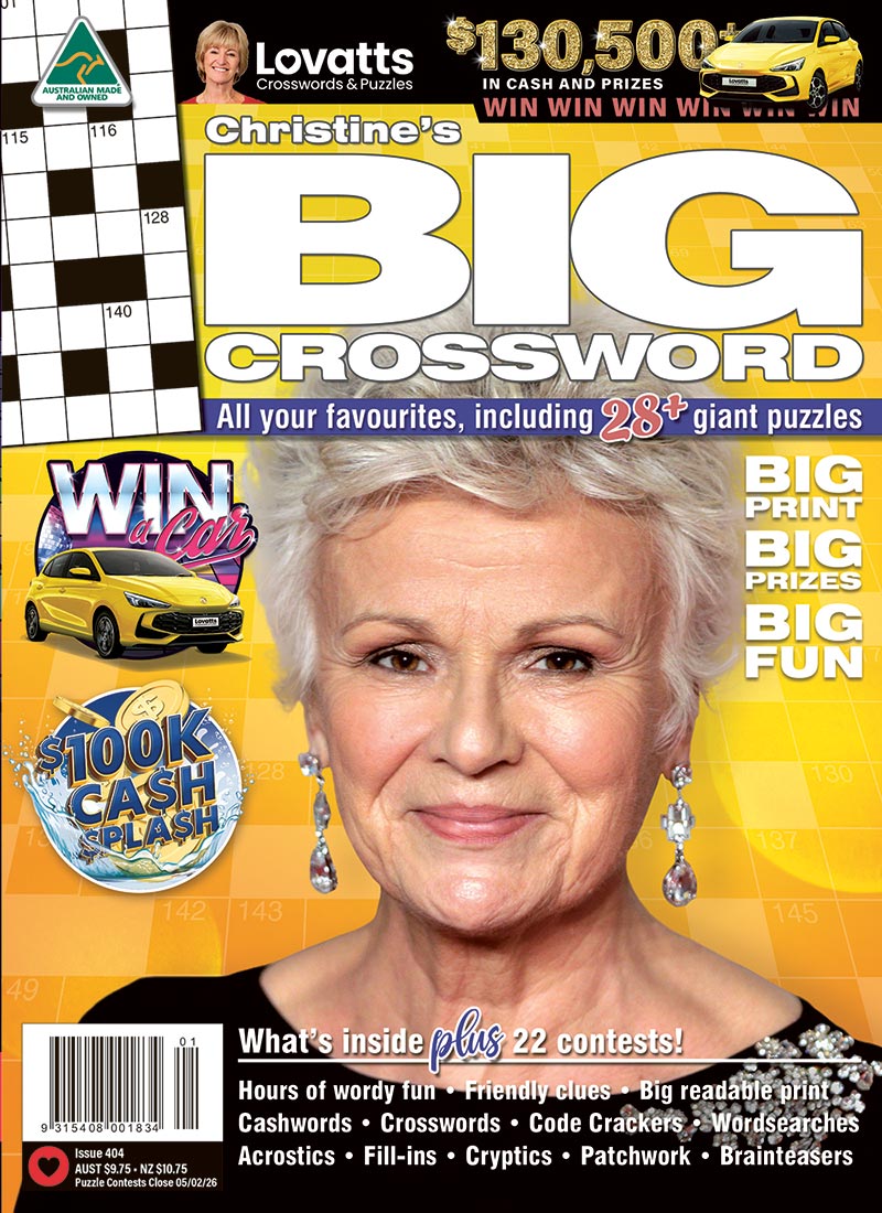 Christine s BIG Crossword Magazine Lovatts Crosswords Puzzles