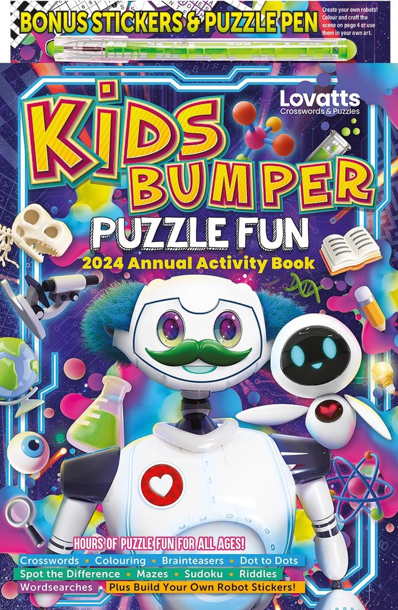 Kids Bumper Puzzle Fun Annual Magazine