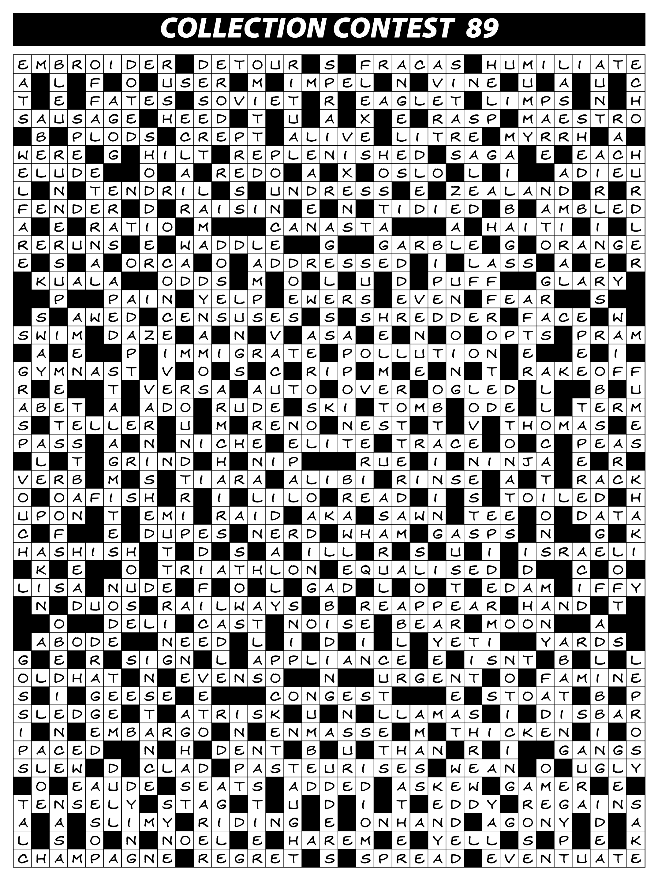 Crossword & Puzzle Collection Solutions - Issue 89.