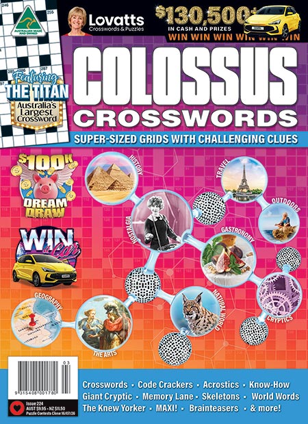 Lovatts Colossus Crosswords magazine